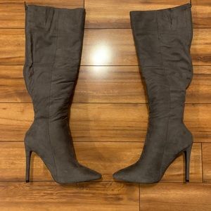 Typical Me Heeled Boot- Grey